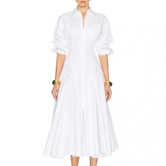 Helsa Dresses | Helsa White Poplin Dress | Color: White | Size: Xs | Rands_'s Closet Helsa Dresses | Helsa White Poplin Dress | Color: White | Size: Xs | Rands_'s Closet